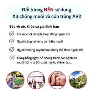 lăn muỗi, xịt muỗi AVK